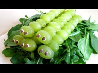 HOW TO MAKE GRAPE CATERPILLARS
