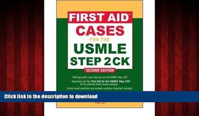 Buy book  First Aid Cases for the USMLE Step 2 CK (First Aid USMLE) (Paperback) - Common online to