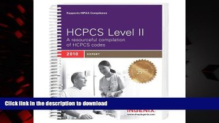 Read books  HCPCS Level II Expert--2010 Edition: Full Size online to buy