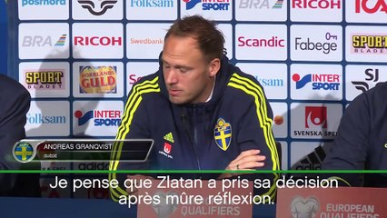 Qualif. CdM 2018 - Granqvist : "Zlatan ne reviendra pas"