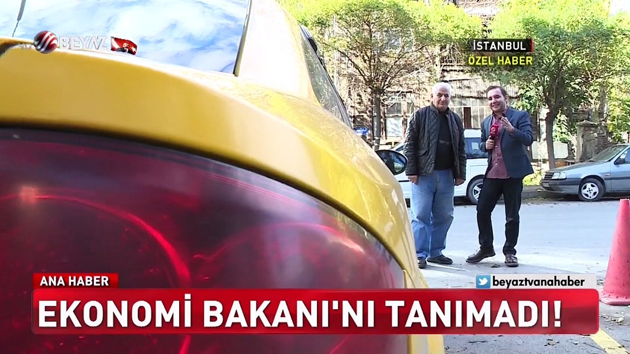 Taksisine binen bakanı tanımadı