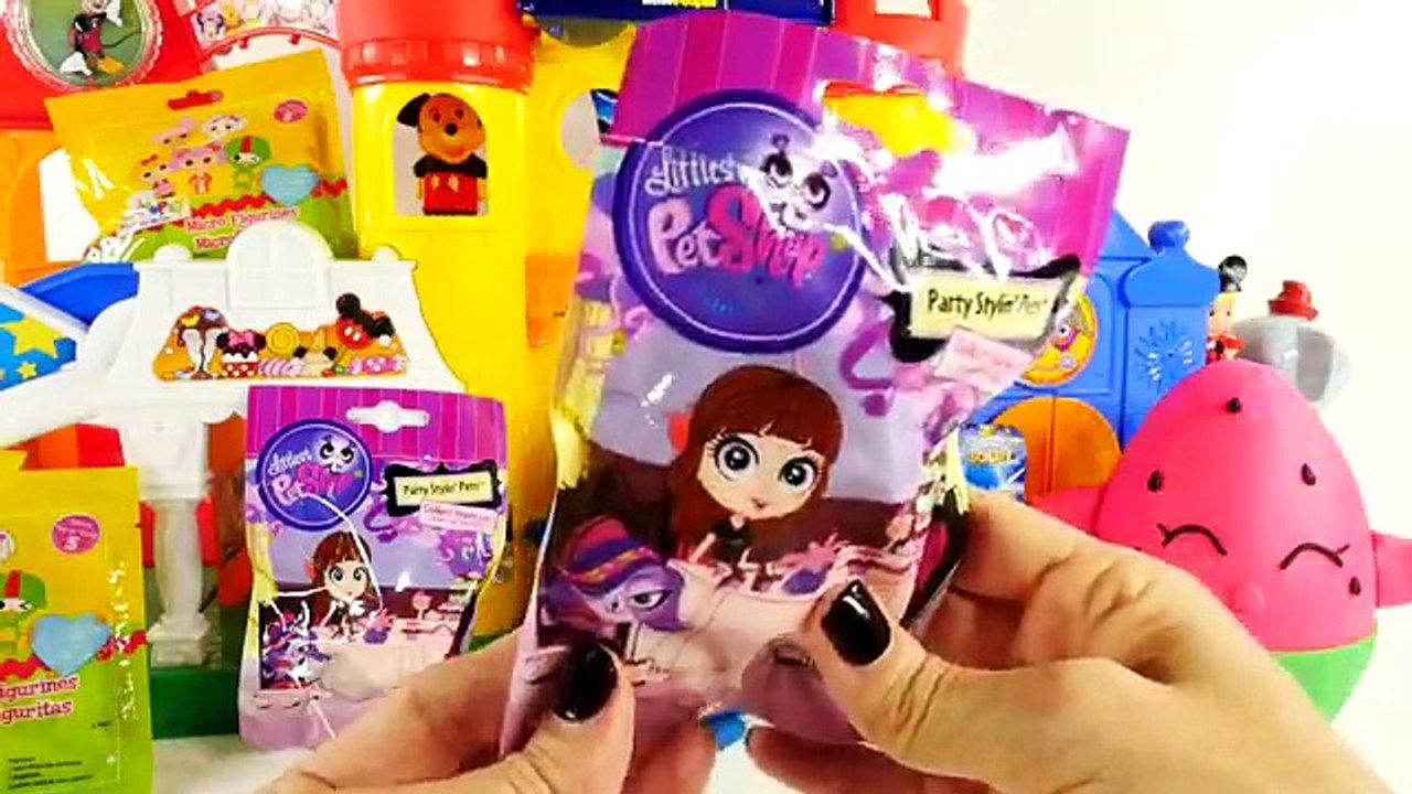 HUGE SHOPKINS Play Doh Eggs Disney Wikkeez Lalaloopsy Peppa Pig LPS Surprise Blind Bag Toys DCTC