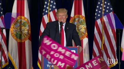 Trump mocks how President Obama dealt with a protester