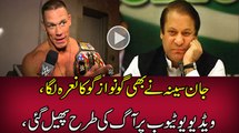 John cena says GO Nawaz Go - news bloopers -