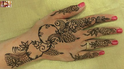 DIY Beautiful Floral Heena Mehndi For Festivals_Learn Designer Stylist Mehendi
