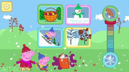 Peppa Pig Seasons Apps for Baby - Autumn and Winters on Christmas Noel