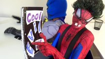 Spiderman vs Frozen Elsa - Nerdy Spiderman Meets Nerdy Elsa! w/ Joker & Batman - Funny Superheroes