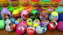 20 Surprise Eggs Unwrapping! Peppa Pig, Play-Doh, Spider-Man, Dora, Toy Story, Cars, and More!