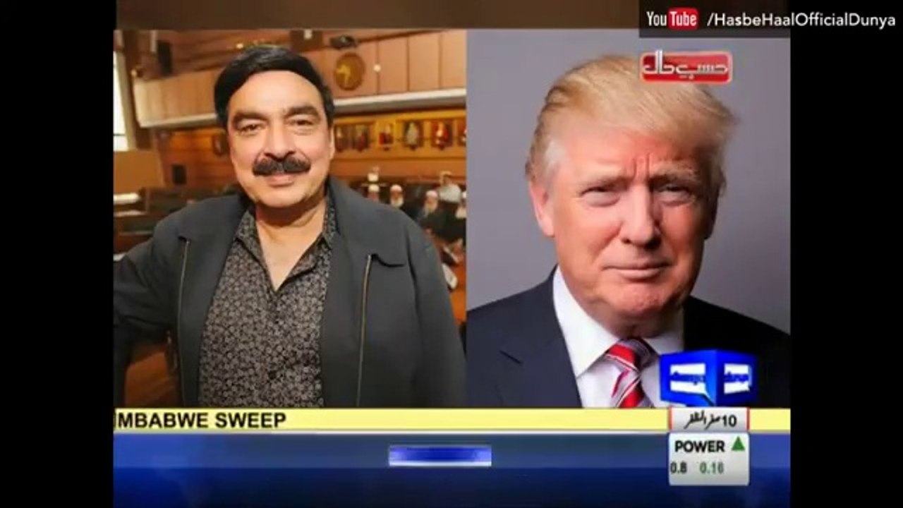 Azizi making fun of Sheikh Rasheed on his statement thats Trump is known as Sheikh Rasheed of America