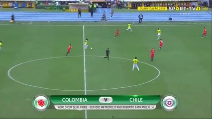 Marcelo Diaz Shot Chance - Colombia vs Chile