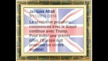 Jacques Attali.  REACTION ELECTION DONALD TRUMP