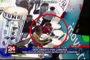 Cámaras captan robos en la ciudad de Trujillo