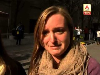 boston blast: an  eyewitness brokes into tear