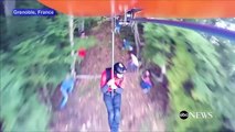 Frenchies Surf and BASE Jump From a Zipline 1
