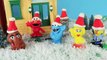 Sesame Street Cookie Monster, Elmo, Oscar The Grouch, Snuffy Build Play Doh Snowman Christmas
