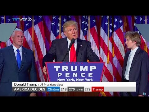President-elect Donald Trump addresses the nation after victory