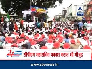 Left protestors lay siege to Kerala secretariat