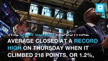 Dow closes at a new record high