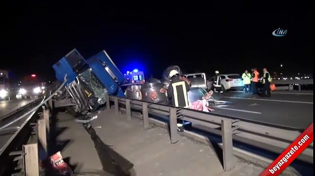 TEM Otoyolu'nda faciadan dönüldü
