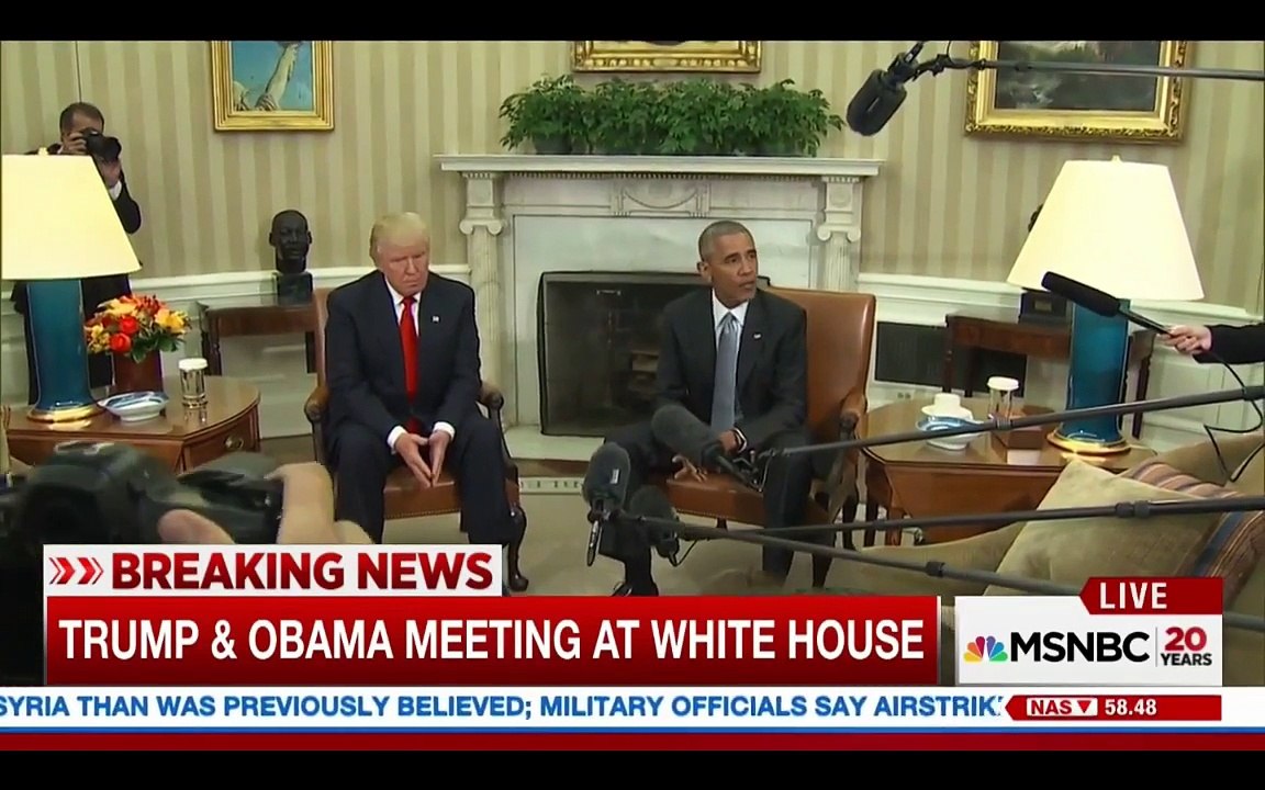 President Obama Meets President-Elect Donald Trump - Obama Meeting Trump at the White House