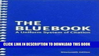 Ebook The Bluebook: A Uniform System of Citation Free Read