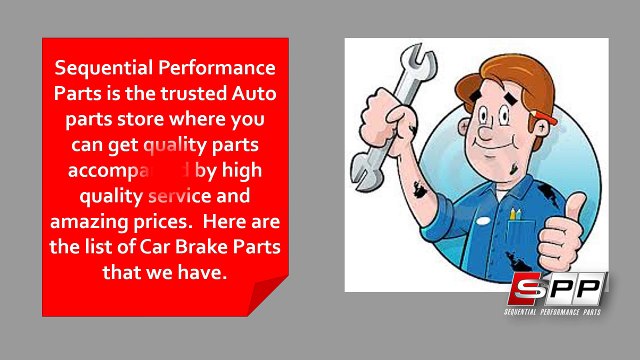 Hi-Quality Car Brakes at SPP Auto Parts Store