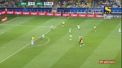 3-0 Paulinho Goal - Brazil 3-0 Argentina