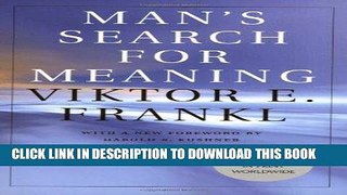 Best Seller Man s Search for Meaning Free Read