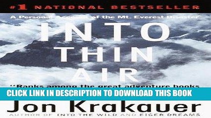 [PDF] Into Thin Air: A Personal Account of the Mt. Everest Disaster Full Collection