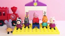 Peppa Pig Train Station Building Blocks Construction Peppa Pig Toys Estación de Trenes de Peppa Pig