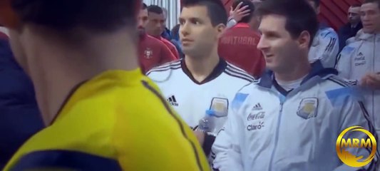Lionel Messi and Cristiano Ronaldo . Good friend-! Watch the video and you'll see