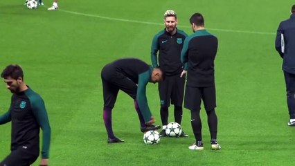 Manchester City vs Barcelona 3-1 - NEYMAR fight vs SUAREZ + MESSI epic Reaction