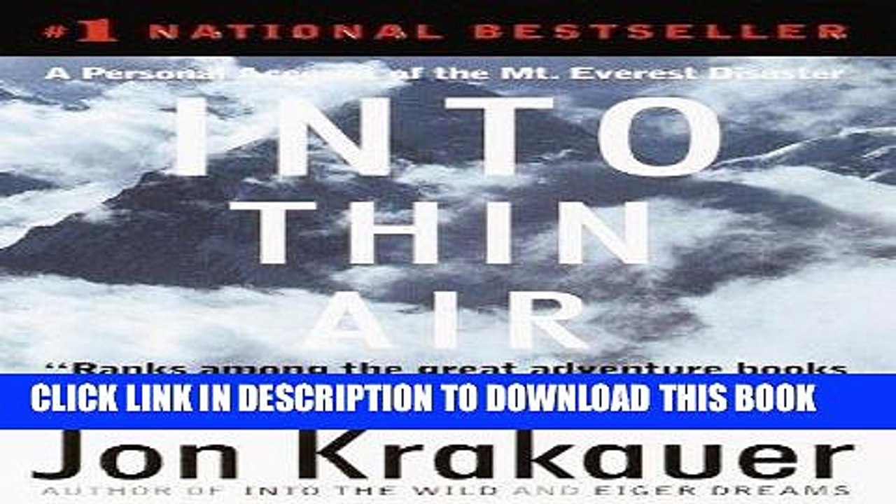 [PDF] Into Thin Air: A Personal Account of the Mt. Everest Disaster Popular Online