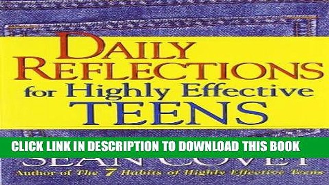 [PDF] Daily Reflections For Highly Effective Teens Full Online
