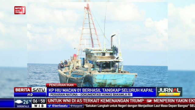 Inilah Aksi Pengejaran Kapal Asing Pencuri Ikan Perairan Natuna