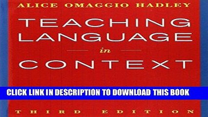 [PDF] Teaching Language In Context (World Languages) Popular Collection