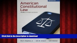 Buy books  American Constitutional Law, Volume II, Civil Rights and Liberties, 6th online