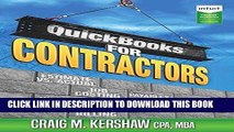 [READ] EBOOK QuickBooks for Contractors (QuickBooks How to Guides for Professionals) BEST COLLECTION