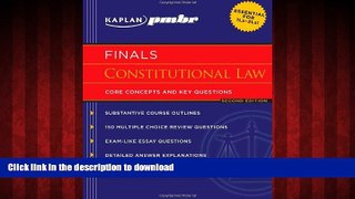 Buy book  Kaplan PMBR FINALS: Constitutional Law: Core Concepts and Key Questions