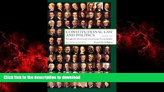 Buy books  Constitutional Law and Politics, Vol.1: Struggles for Power and Governmental