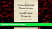liberty books  The Constitutional Foundations of Intellectual Property: A Natural Rights
