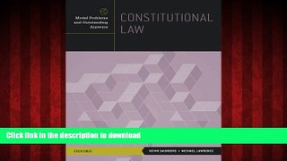 Best book  Constitutional Law: Model Problems and Outstanding Answers