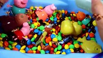 Play Doh Surprise Eggs Paw Patrol Peppa Pig Giant Pool M&Ms Chocolate Peppa Toys Kinder Eggs Video