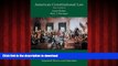 Best book  American Constitutional Law, Volume One: Constitutional Structures: Separated Powers