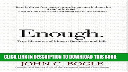 [PDF] Enough: True Measures of Money, Business, and Life Popular Collection