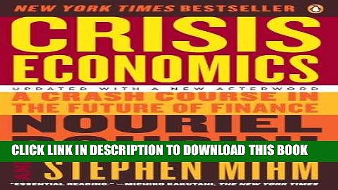 [PDF] Crisis Economics: A Crash Course in the Future of Finance Full Collection