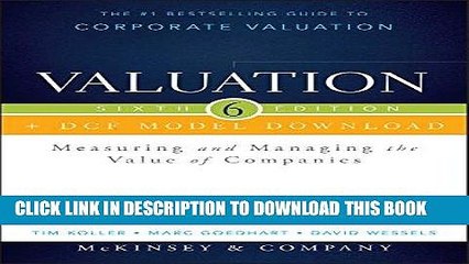 [PDF] Valuation + DCF Model Download: Measuring and Managing the Value of Companies (Wiley
