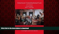 Buy books  American Constitutional Law, Volume Two: Constitutional Rights: Civil Rights and Civil