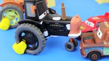 Disney Cars PRANKS Tractor Tipping Play-Doh Boot Prank by Frank on Lightning McQueen Mater