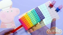 peppa pig new toys 2016! - make colorful cake rainbow playdoh frozen kids